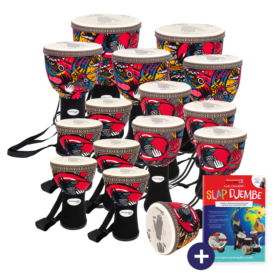 PP663-15PK - Percussion Plus Slap Djembe 15 pack - pre-tuned Default title