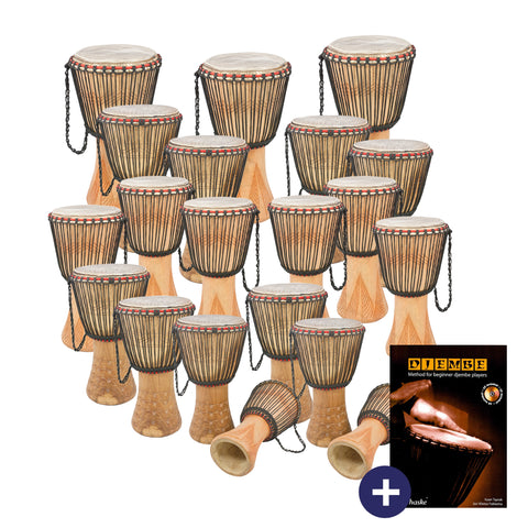 PP664-20PK - Percussion Plus Ghanaian djembe 20 player pack - rope tuned Default title