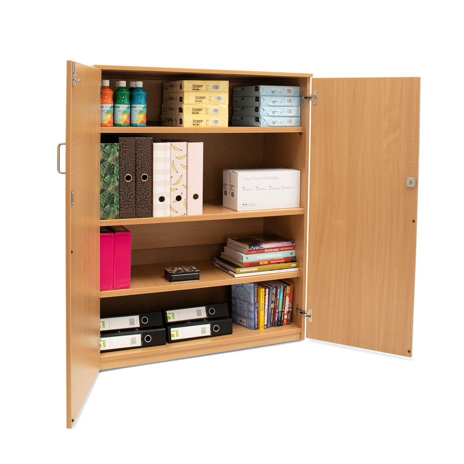 MEQ1250C - Monarch MEQ1250 stock cupboard with 1 fixed & 2 adjustable shelves Default title