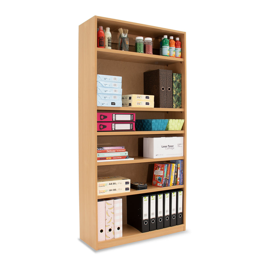 MEQ1800BC - Monarch MEQ1800 open bookcase with 1 fixed and 4 adjustable shelves Default title