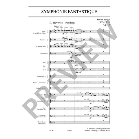 ETP422 - Berlioz Symphonie Fantastique Op 14 Study Score Default title