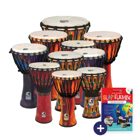 SFDJ-10PK - Toca Freestyle djembe 10 player pack - rope tuned Default title