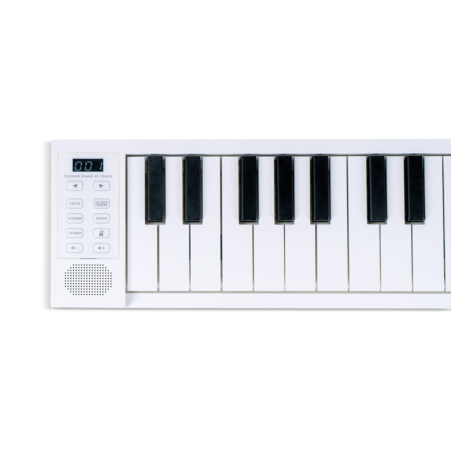 BA215020-H - Carry-On 49-key touch sensitive folding portable piano White