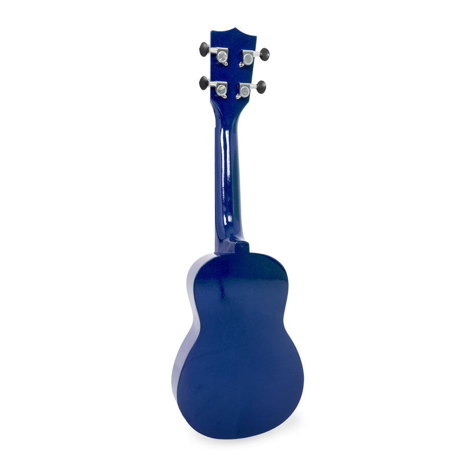 MYSCHOOLUKE-SDB - My School Ukulele slim body soprano uke Dark blue