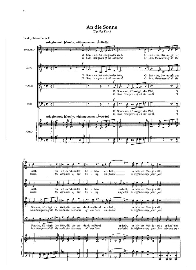 F51250X - Four Partsongs - SATB and piano Default title