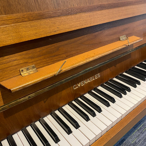 IK-2ND9884 - Pre-owned Kemble Classic 'C.Venables' upright piano in teak satin Default title