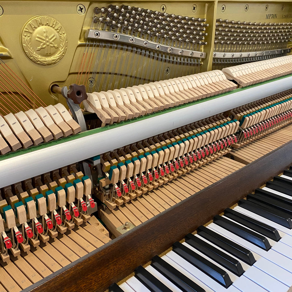 IK-2ND9889 - Pre-owned Yamaha MP70N Silent upright piano in dark walnut satin Default title