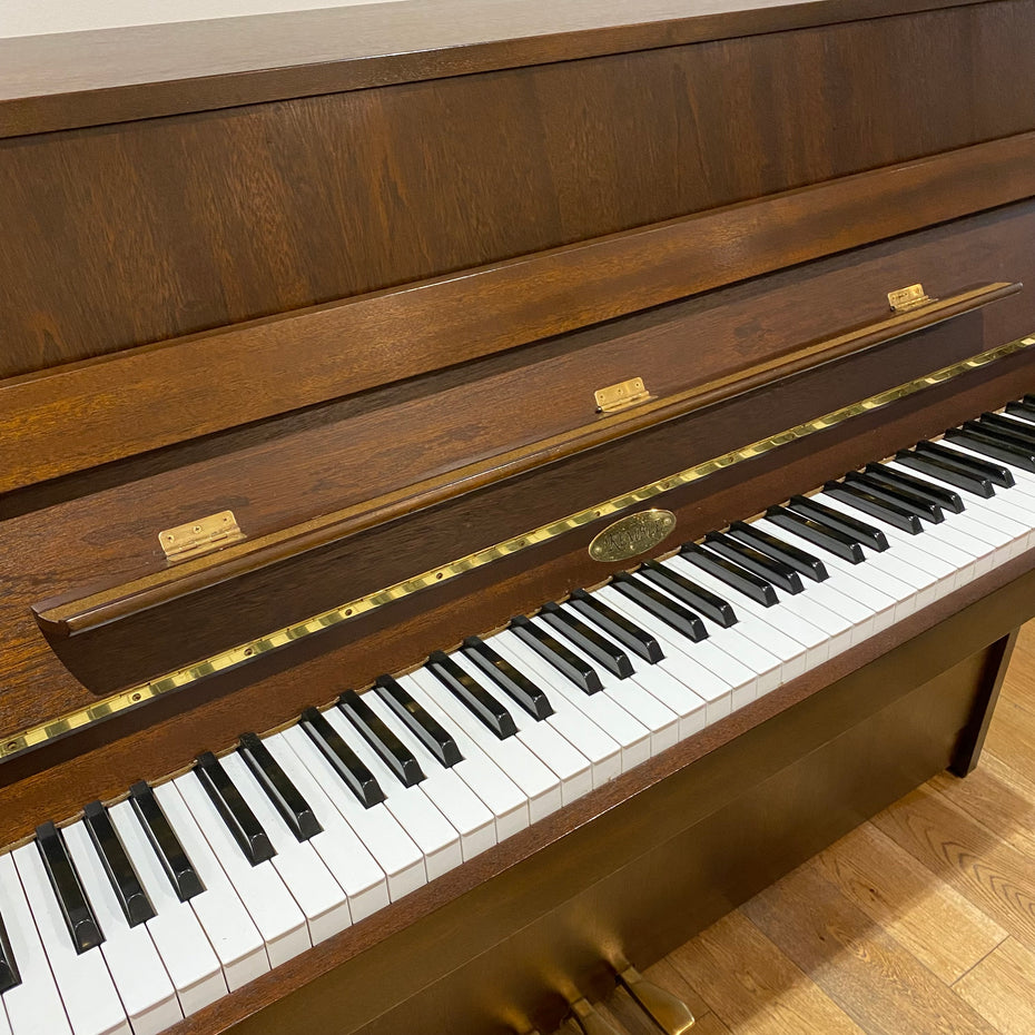 IK-2ND9892 - Pre-owned Kemble Cambridge 10 upright piano in dark walnut satin Default title