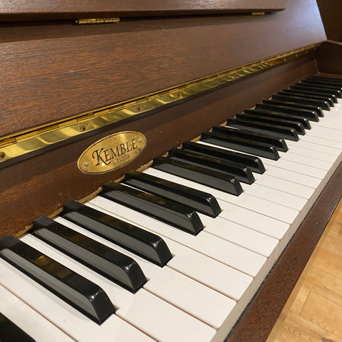 IK-2ND9892 - Pre-owned Kemble Cambridge 10 upright piano in dark walnut satin Default title