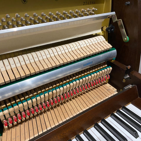 IK-2ND9892 - Pre-owned Kemble Cambridge 10 upright piano in dark walnut satin Default title