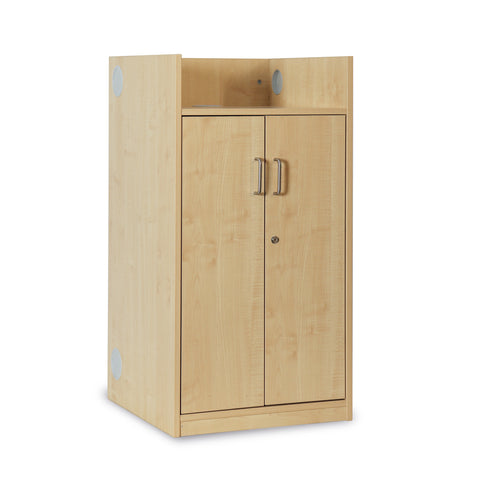 MAPLELECTERN - Monarch classic lectern with lockable storage Maple