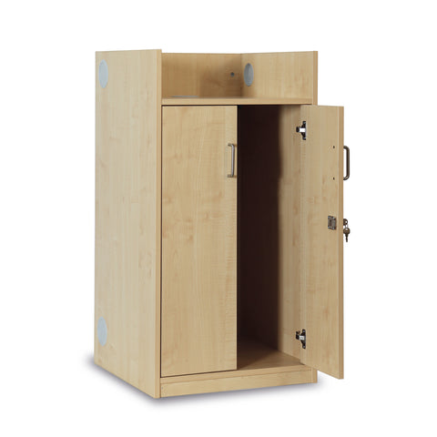 MAPLELECTERN - Monarch classic lectern with lockable storage Maple