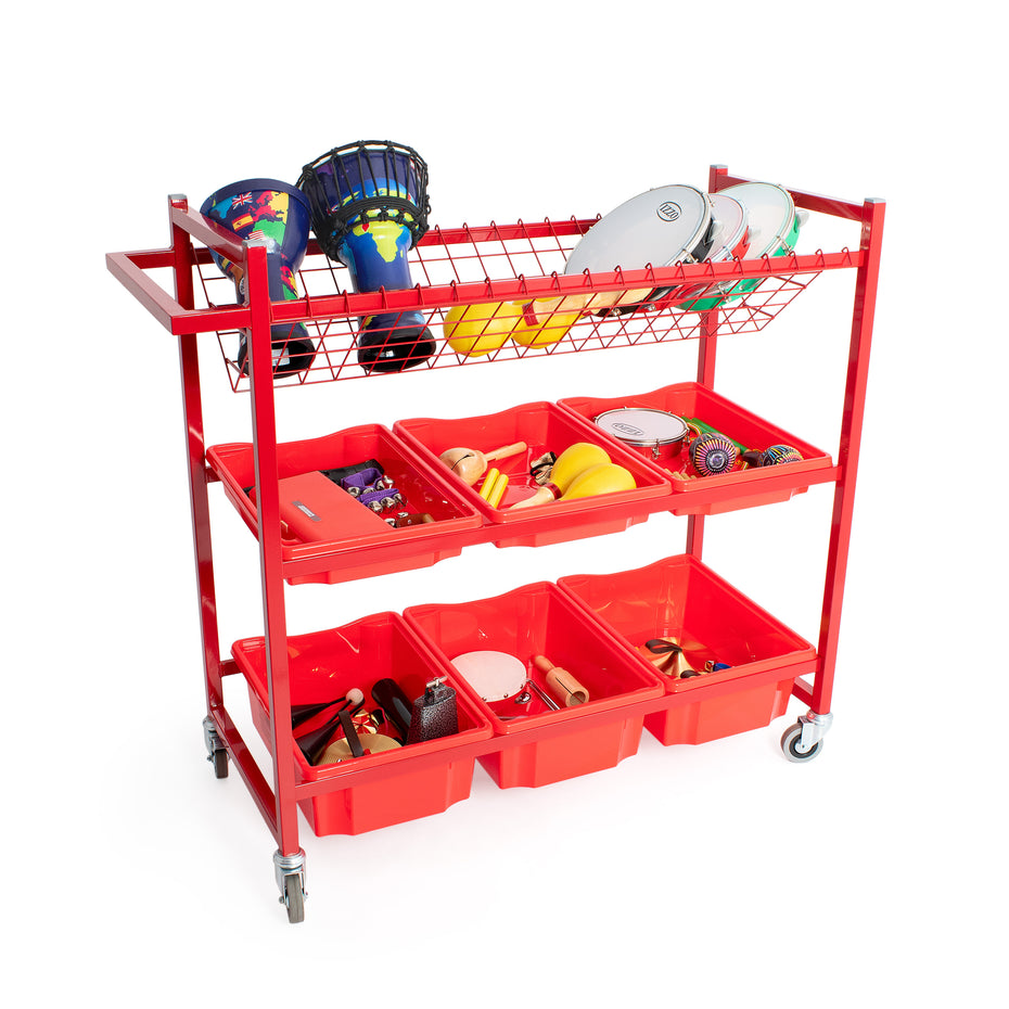 PP1057 - Percussion Plus mobile instrument trolley with trays Default title