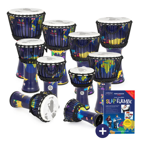 PP695-10PK - Percussion Plus World Slap Djembe 10 pack – rope tuned Default title