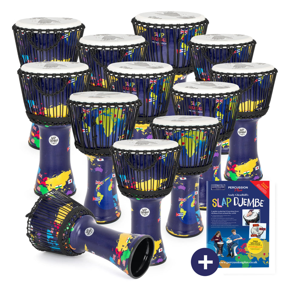 PP695-12PK - Percussion Plus World Slap Djembe secondary 12 pack - rope tuned Default title