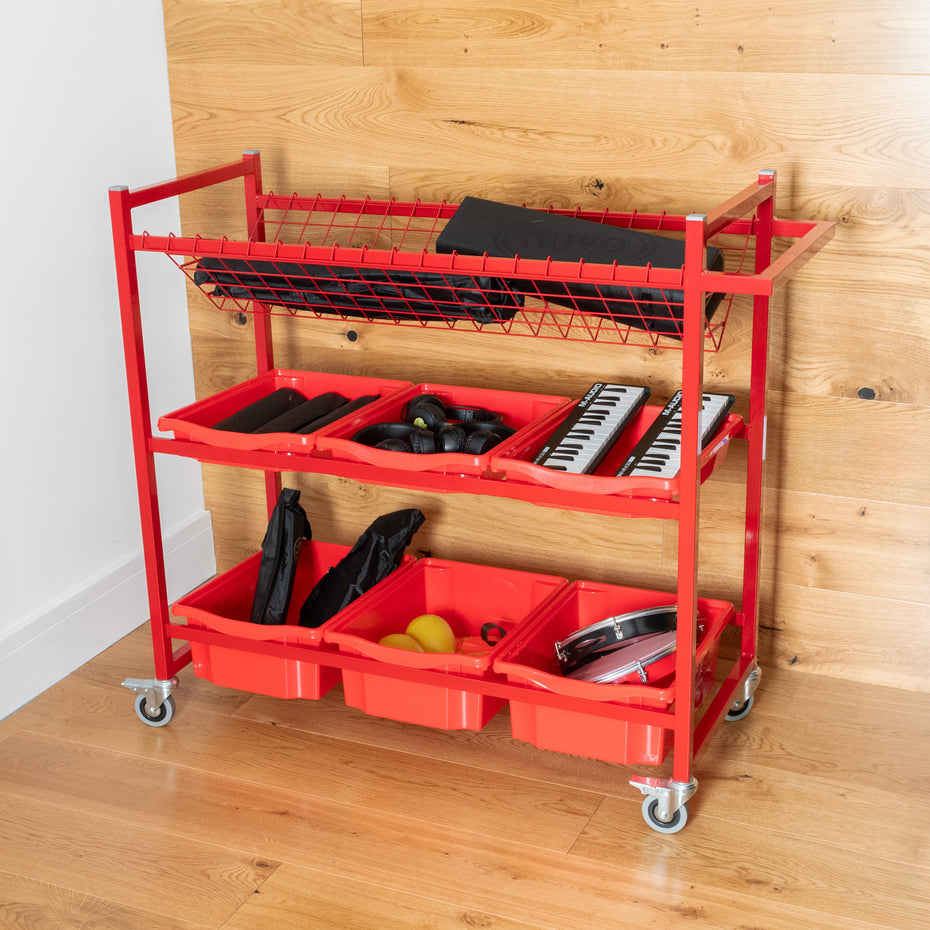 PP1057 - Percussion Plus mobile instrument trolley with trays Default title