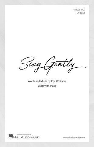 HL00354707 - Whitacre Sing Gently - SATB with piano Default title