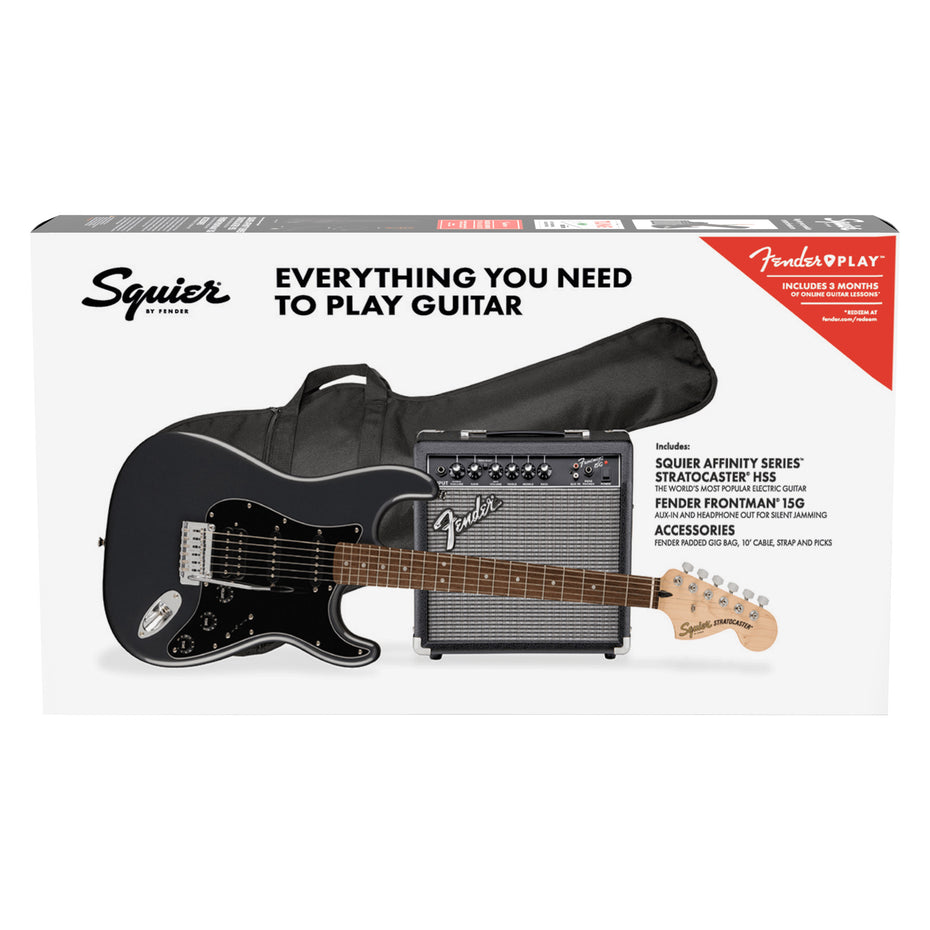 037-2821-469 - Fender Squier Affinity Series Stratocaster HSS pack Charcoal Frost Metallic