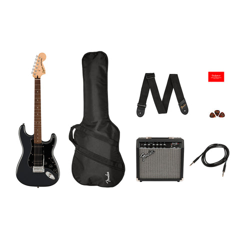 037-2821-469 - Fender Squier Affinity Series Stratocaster HSS pack Charcoal Frost Metallic