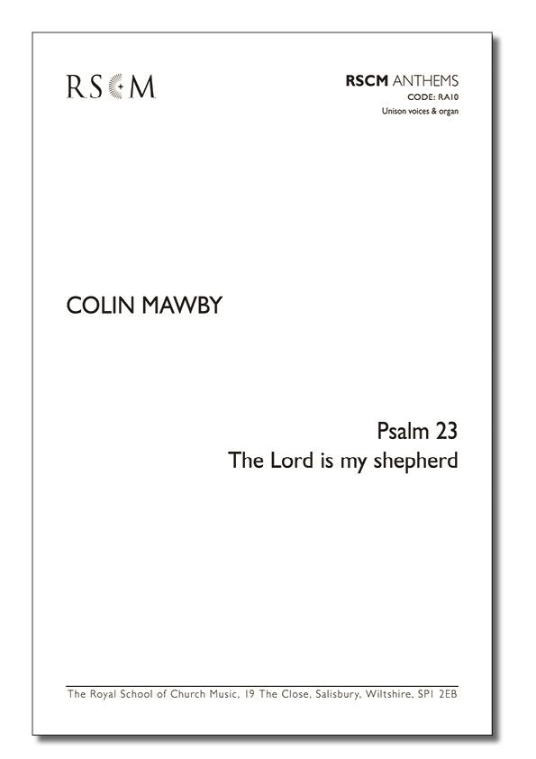 A0258 - Mawby: Psalm 23: The Lord is my shepherd (unison) Default title