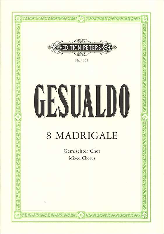 P4363 - Gesualdo 8 Madrigals Default title