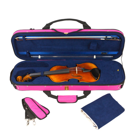 43VL34-630 - Tom & Will Classic 3/4 size violin gig case Hot pink