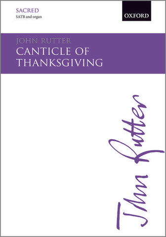 OUP-3416635 - Rutter Canticle of Thanksgiving: Vocal score Default title