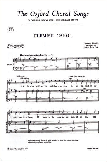 OUP-3430143 - Rutter Flemish Carol: Vocal score Default title