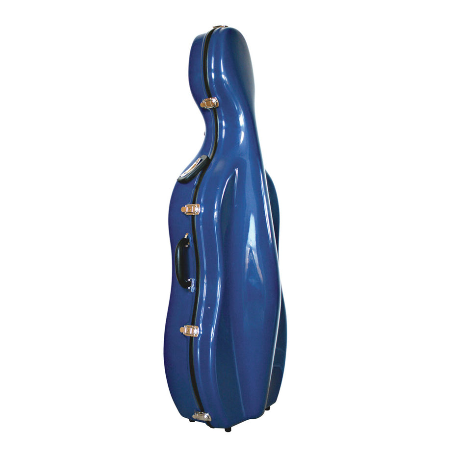 CC026L-44 - Sinfonica Z-Tec 4/4 fibreglass Cello case Blue