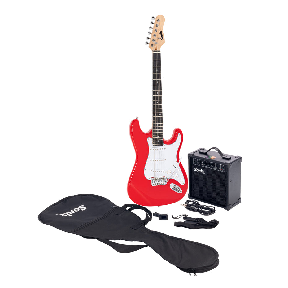 E10PK-RD - Sonix S-type electric guitar pack Default title