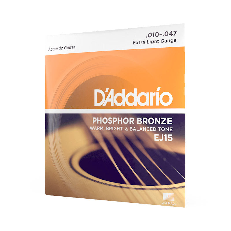 D Addario Phosphor Bronze Acoustic Guitar String Set Chamberlain