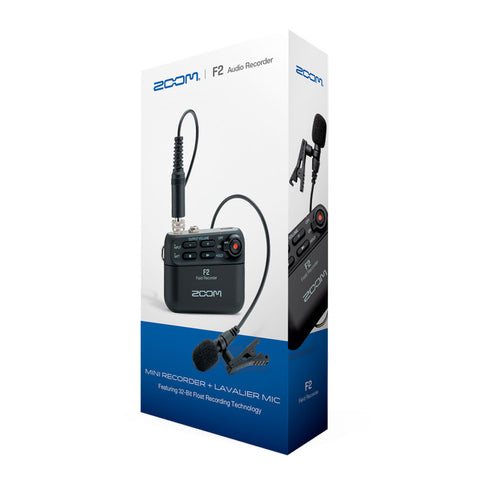 F2 - Zoom F2 field recorder and lavalier mic (without Bluetooth)