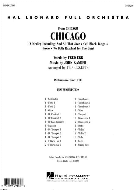 HL04490285 - Chicago: HL Full Orchestra Default title