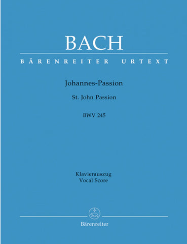 BA5037-90 - Bach St John Passion BWV 245 (Vocal Score) Default title