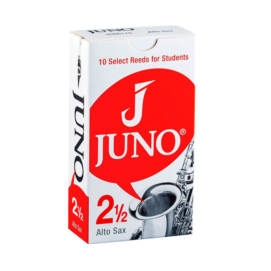 JSR61-25 - Juno box of 10 x Eb alto saxophone reeds 2.5