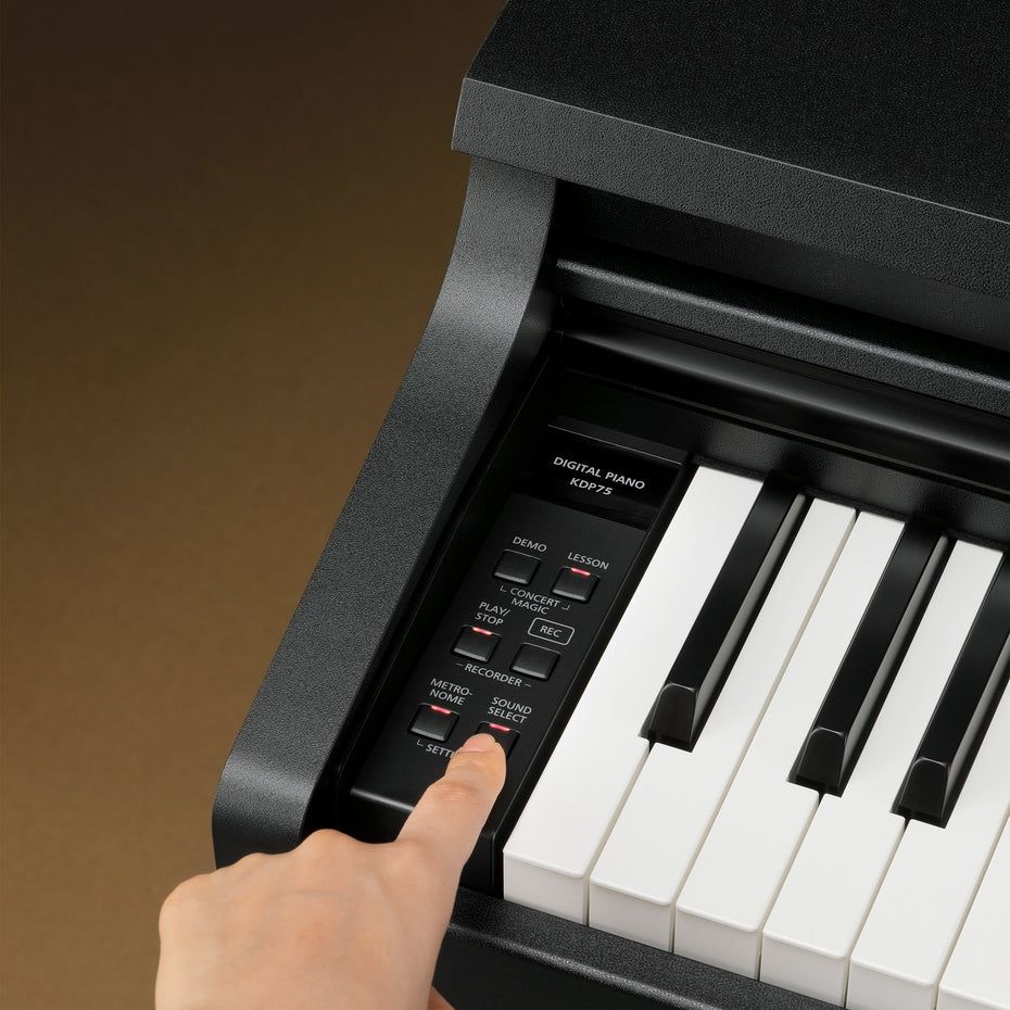 KDP75B - Kawai KDP75 compact digital piano Embossed black