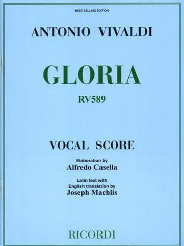 LD00054100 - Vivaldi Gloria RV 589 - vocal score (Casella edition) Default title