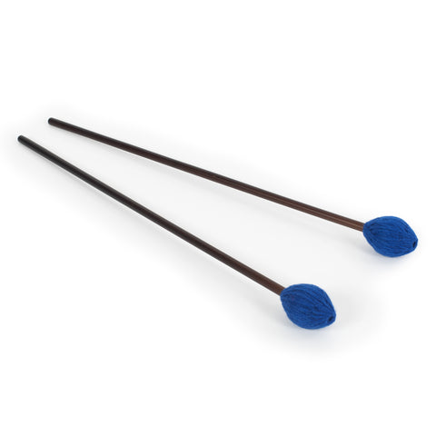 MM2 - Percussion Workshop Vibraphone / marimba beaters pair 3.3cm blue wool head – medium