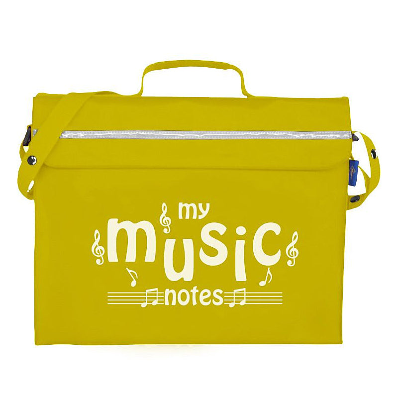 MP12220-YW - Primo music bag with 'My music notes' design Yellow