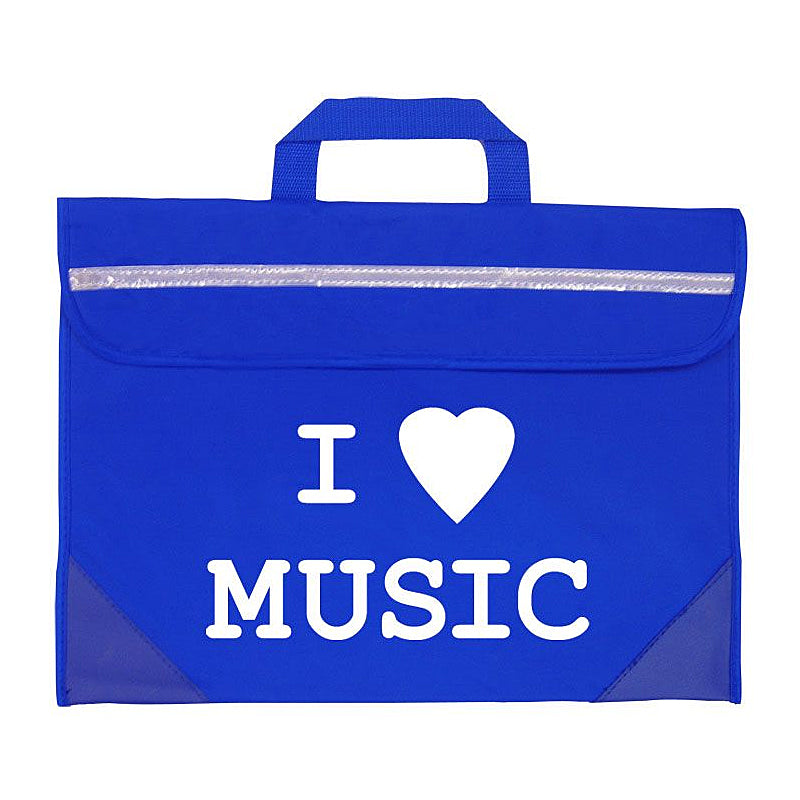 MP21330-RB - Duo music bag with 'I love music' design Royal blue