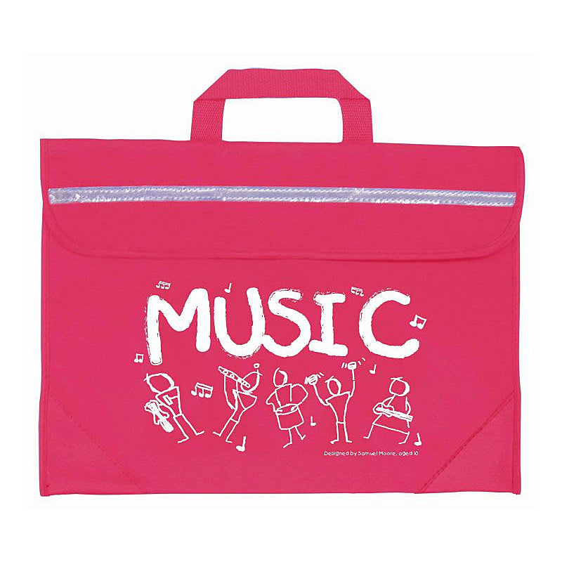 MP21930-PK - Duo music bag with Sam Moore 'Music' design Pink