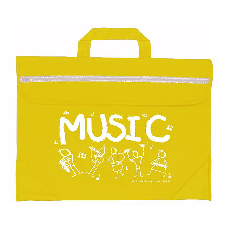 MP21930-YW - Duo music bag with Sam Moore 'Music' design Yellow