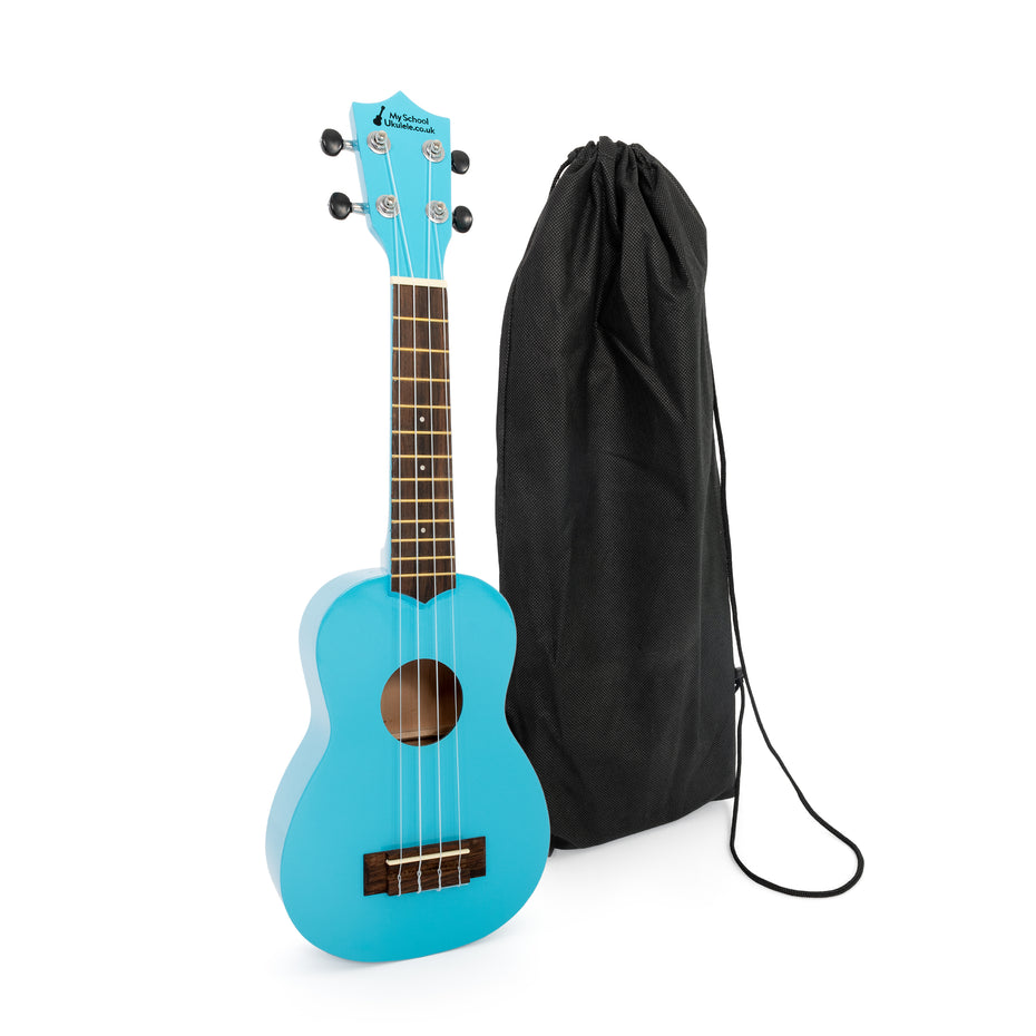 MYSCHOOLUKE-LBU - My School Ukulele soprano uke Light blue