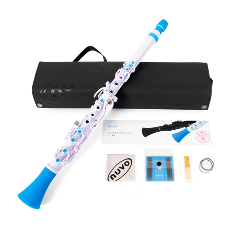 N120CLBL - Nuvo N120 Clarineo outfit White with blue trim