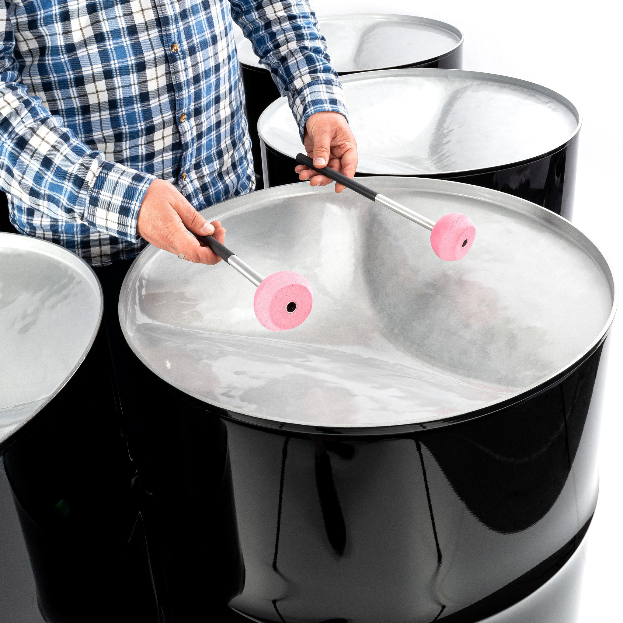 Percussion Plus Import Series triple cello steel pans - painted finish