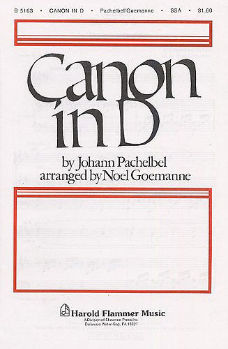 SP10507 - Pachelbel Canon In D (SSAA) Default title