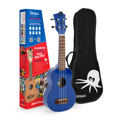 UK205-DB - Octopus Academy soprano ukulele Dark blue