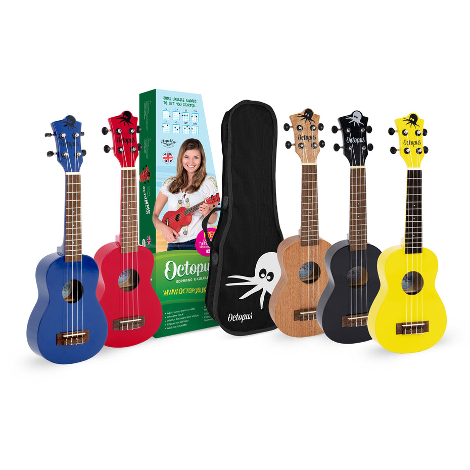 UK205-24 - Octopus Academy soprano ukulele classroom pack of 24 Default title