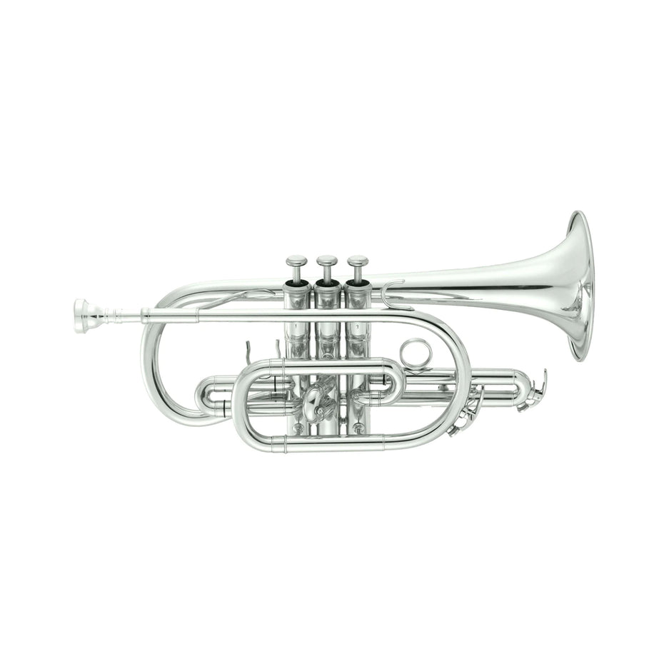 JP071S - John Packer JP071 student Bb cornet outfit Silver plated