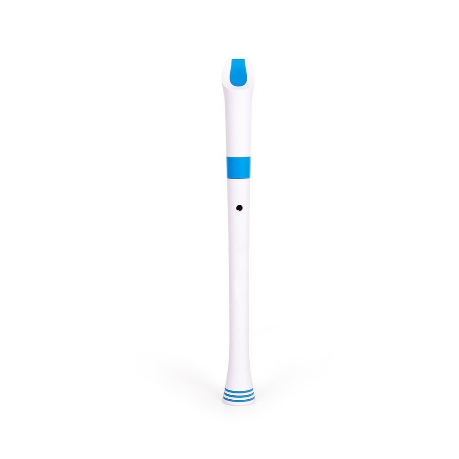 N310RDBL - Nuvo N310 descant recorder White with blue trim